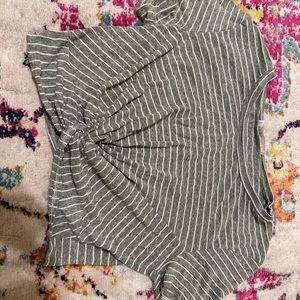 Wild honey green cropped top